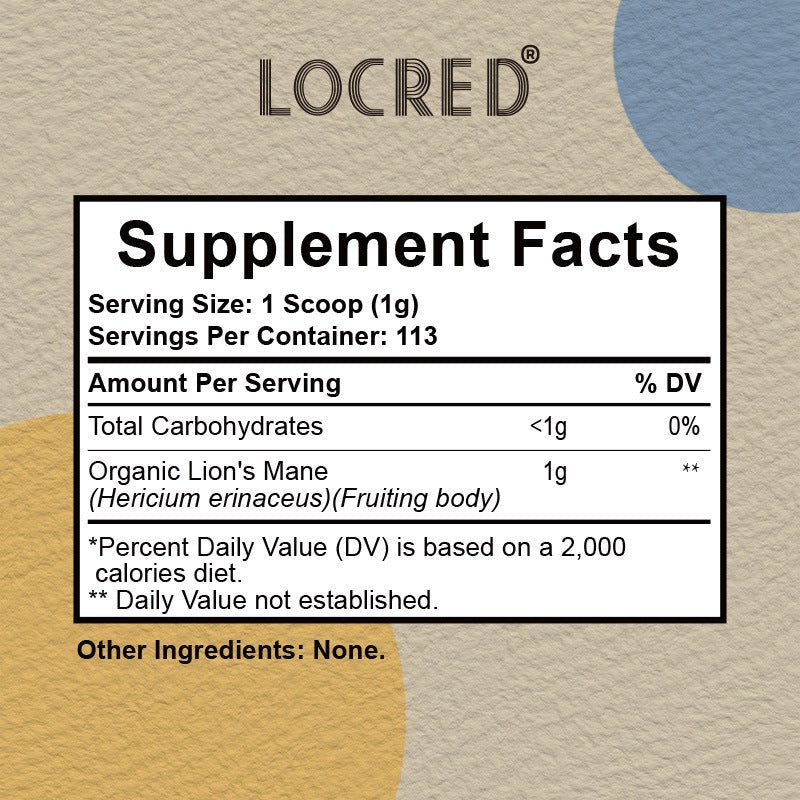 lion's mane mushroom powder - Vital