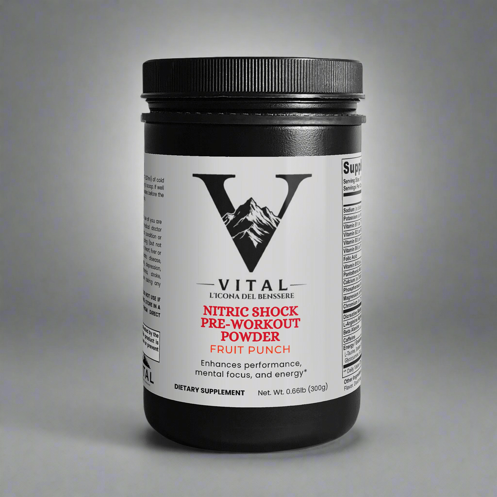 Vital | Nitric Shock Pre - Workout Powder (Fruit Punch) - Vital