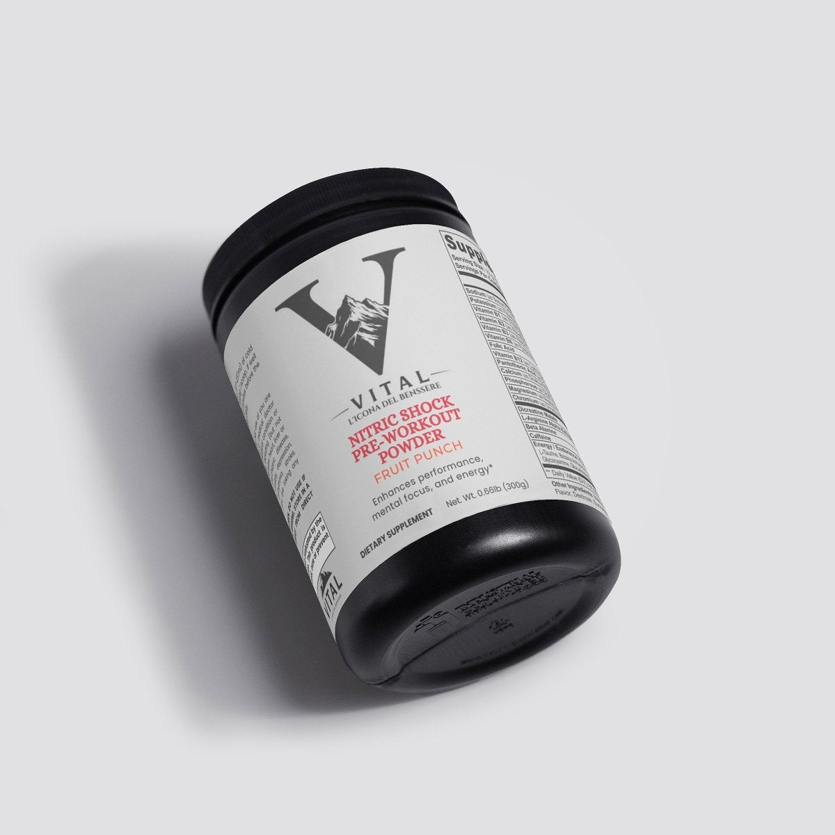 Vital | Nitric Shock Pre - Workout Powder (Fruit Punch) - Vital