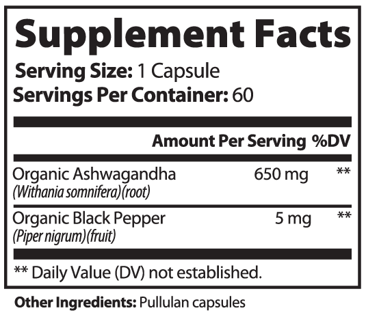 Vital | Organic Ashwagandha with Black Pepper - Vital