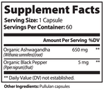 Vital | Organic Ashwagandha with Black Pepper - Vital