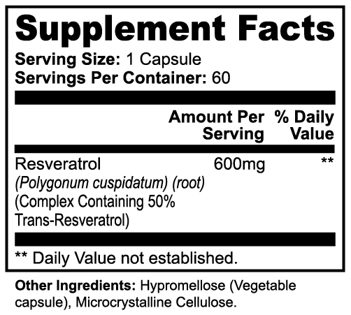 Vital | Resveratrol 50% 600mg - Vital