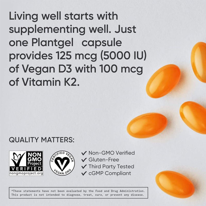 Vitamin D3+K2 Soft Capsules - Vital