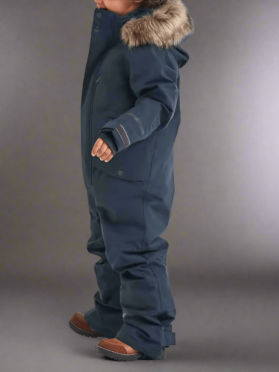 Windproof Waterproof Thickened Luminous Children's One - piece Ski Suit Boys' And Girls' Cotton - padded Clothes - Vital