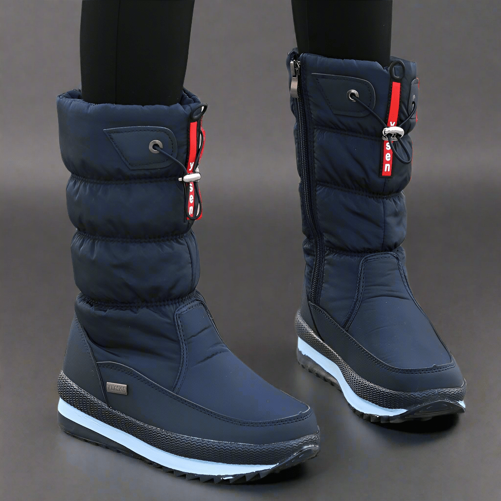 Winter New Plus Velvet Thick Cotton Shoes Thermal Middle Tube Waterproof Non - slip Boots - Vital