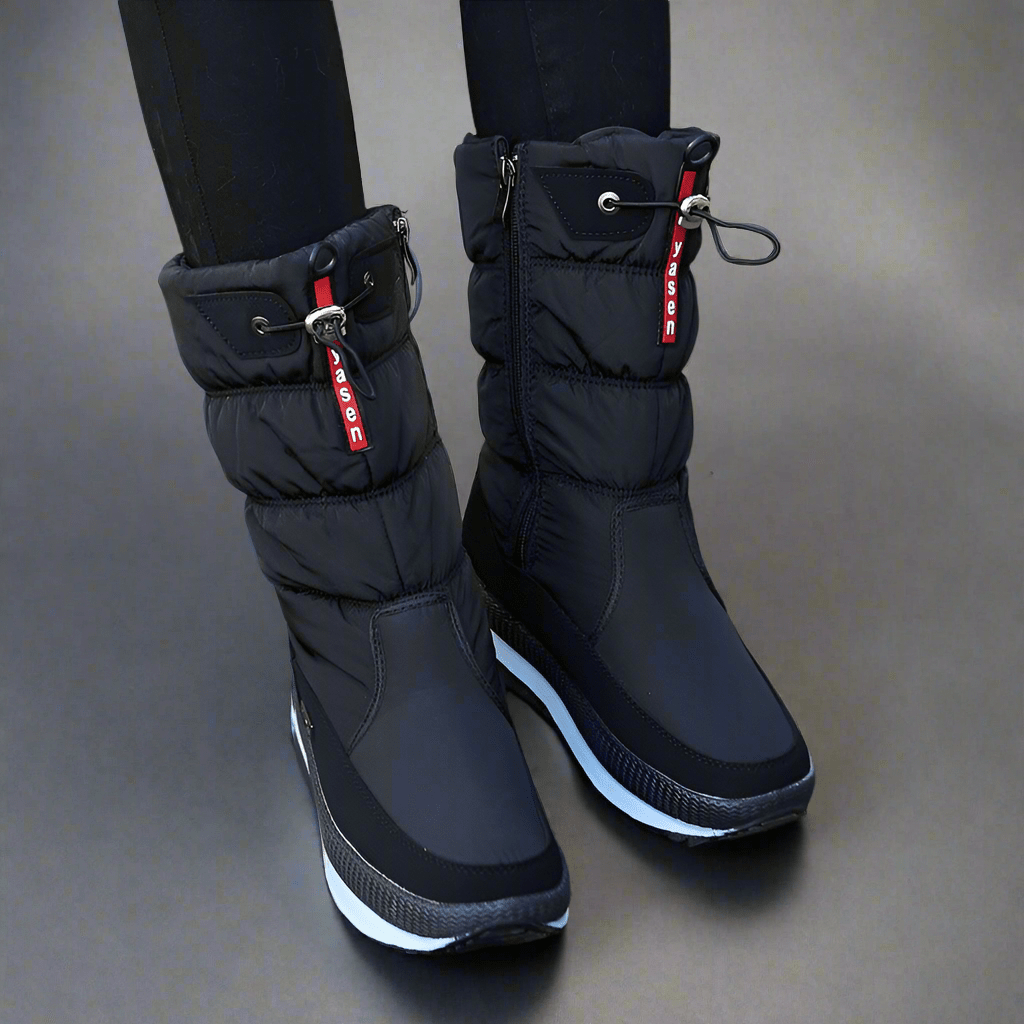 Winter New Plus Velvet Thick Cotton Shoes Thermal Middle Tube Waterproof Non - slip Boots - Vital