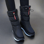 Winter New Plus Velvet Thick Cotton Shoes Thermal Middle Tube Waterproof Non - slip Boots - Vital