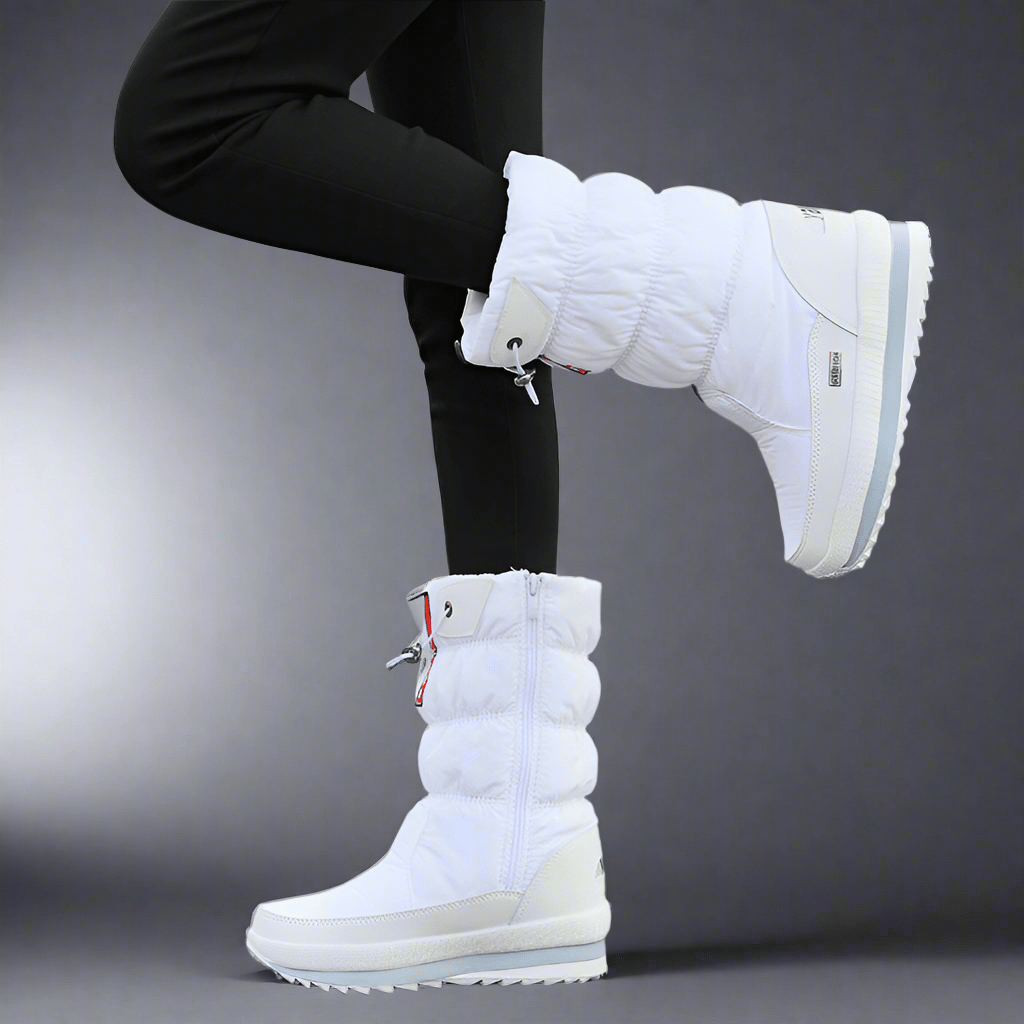 Winter New Plus Velvet Thick Cotton Shoes Thermal Middle Tube Waterproof Non - slip Boots - Vital