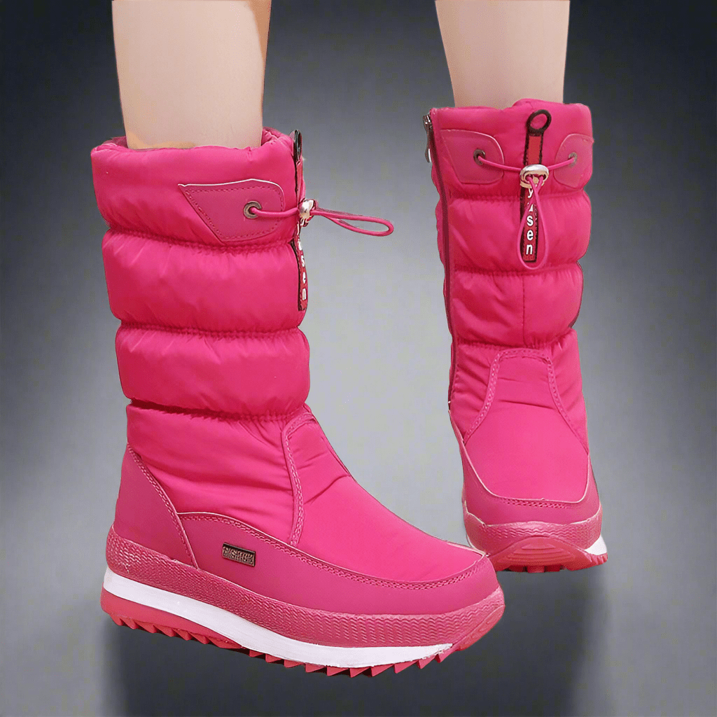 Winter New Plus Velvet Thick Cotton Shoes Thermal Middle Tube Waterproof Non - slip Boots - Vital