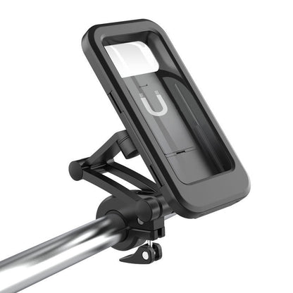360 Rotatable Waterproof Bicycle Motorcycle Mobile Phone Holder Bike Handlebar Non-slip Clip Stand GPS Mount Bracket Vital