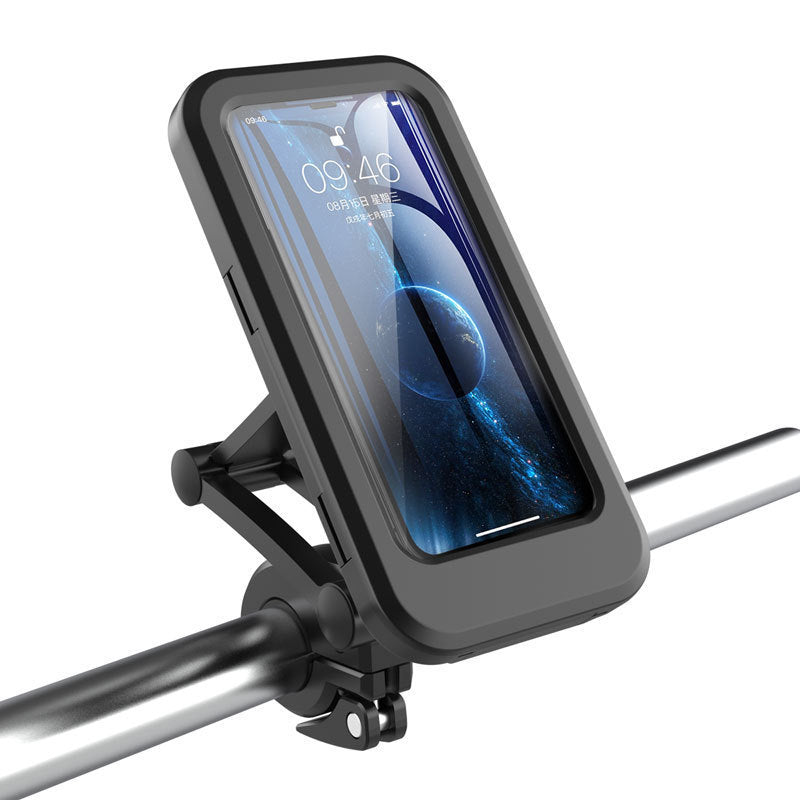 360 Rotatable Waterproof Bicycle Motorcycle Mobile Phone Holder Bike Handlebar Non-slip Clip Stand GPS Mount Bracket Vital