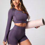 Yoga Clothes Suit Women's Outer Wear High Waist Hip Lift Quick-drying