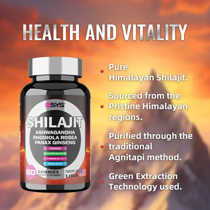 BSYS 8IN1 SHILAJIT GUMMIES 60'S Vital