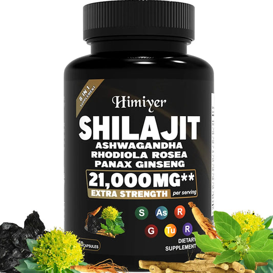 SHILAJIT ASHWAGANDHARHODIOLA ROSEAPANAX GINSENG21,000MG Vital