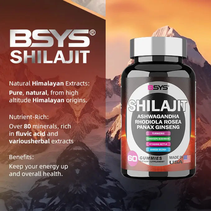 BSYS 8IN1 SHILAJIT GUMMIES 60'S Vital