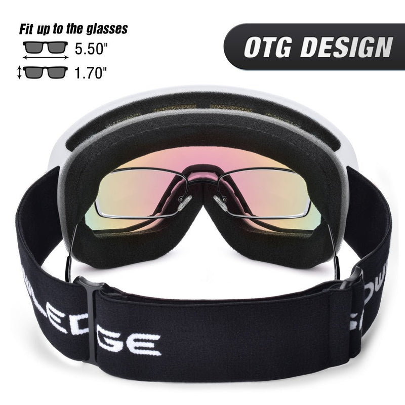 Double - layer anti - fog ski goggles, - Vital