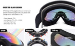 Double - layer anti - fog ski goggles, - Vital