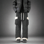Men's Quilted Casual Pants Thickened Cold Protection Ski Pants - Vital