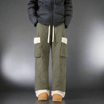 Men's Quilted Casual Pants Thickened Cold Protection Ski Pants - Vital