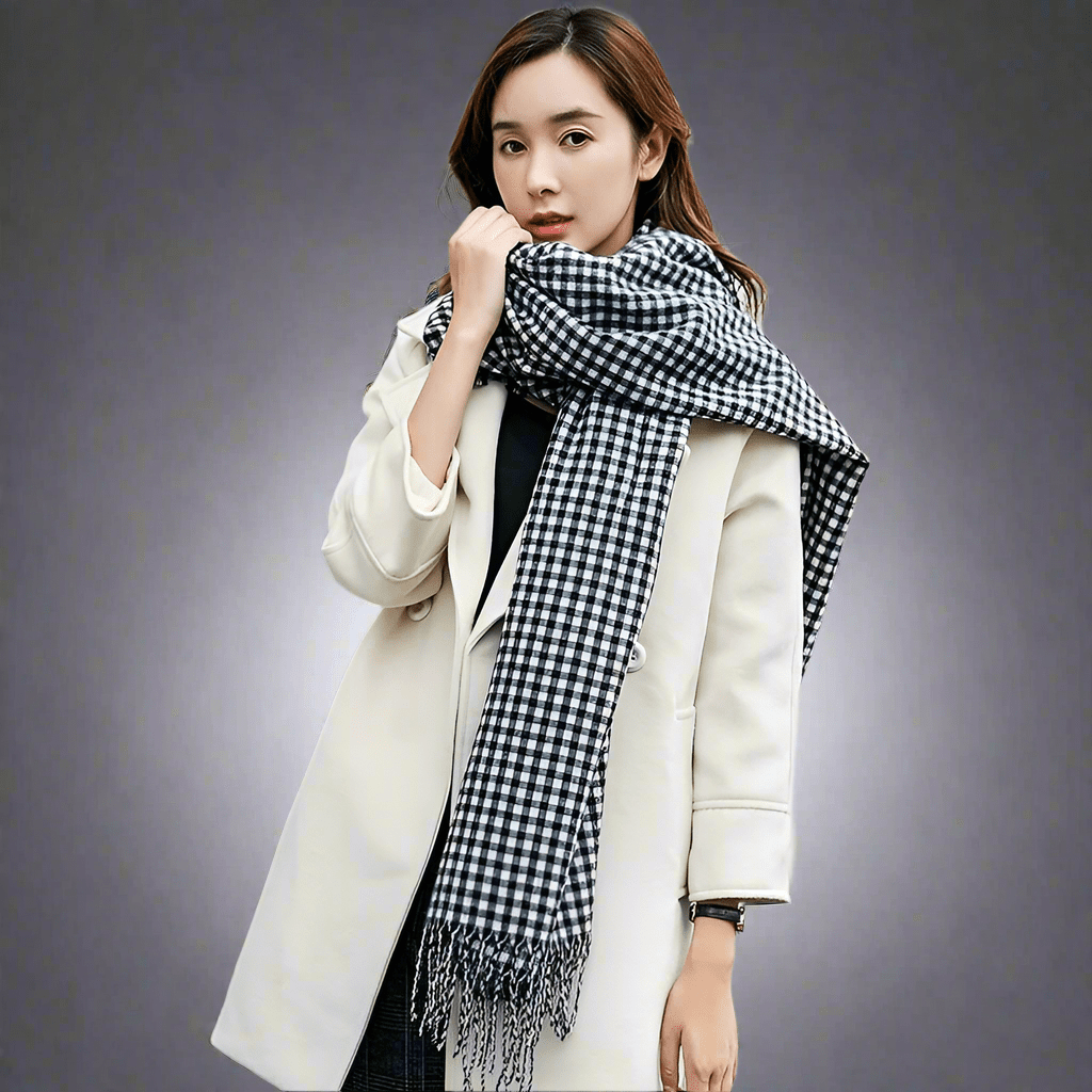 Plaid scarf men's winter women's snood - Vital