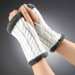 Twist - Knit Fingerless Gloves - Vital