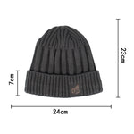 Velvet Short Cuffed Pullover Knitted Beanie Hat - Vital