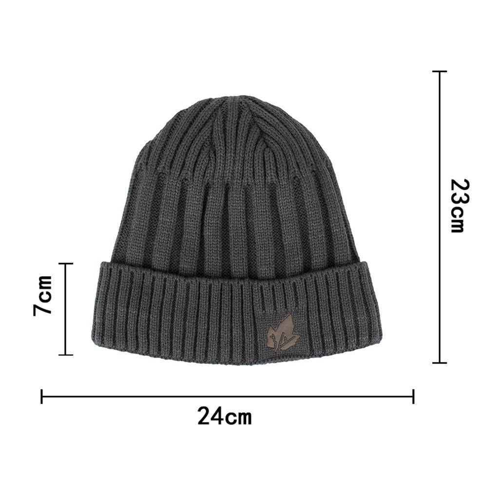 Velvet Short Cuffed Pullover Knitted Beanie Hat - Vital