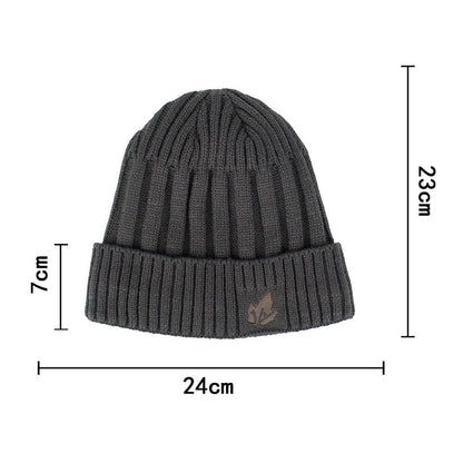 Velvet Short Cuffed Pullover Knitted Beanie Hat - Vital