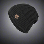 Velvet Short Cuffed Pullover Knitted Beanie Hat - Vital