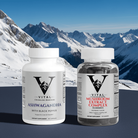 Vital | Ashwagandha & Mushroom Complex Gummies (Raspberry) - Vital