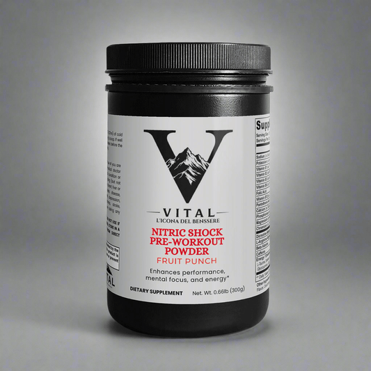 Vital | Nitric Shock Pre - Workout Powder (Fruit Punch) - Vital