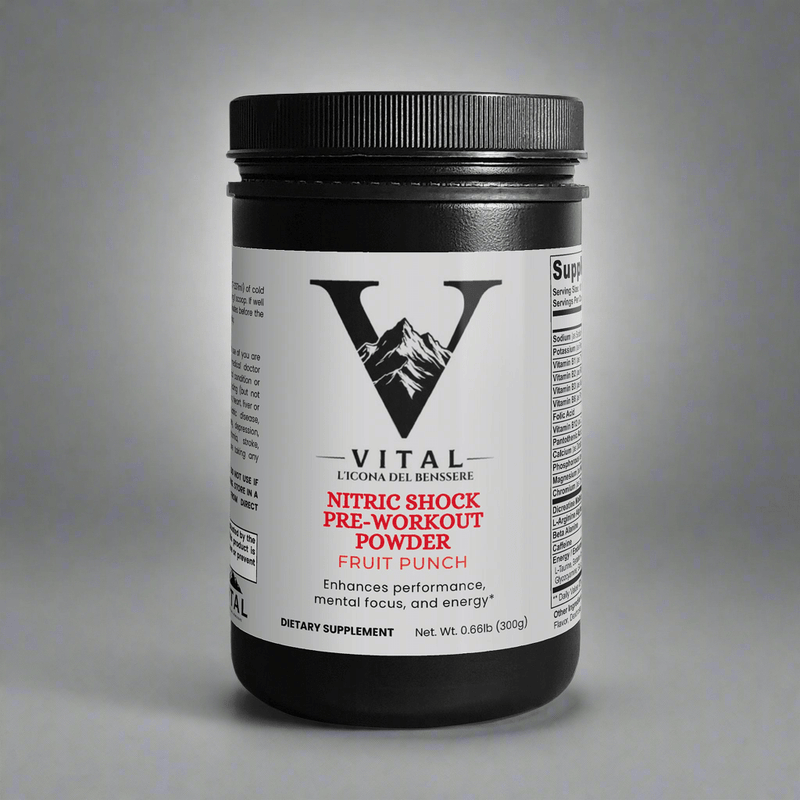 Vital | Nitric Shock Pre - Workout Powder (Fruit Punch) - Vital