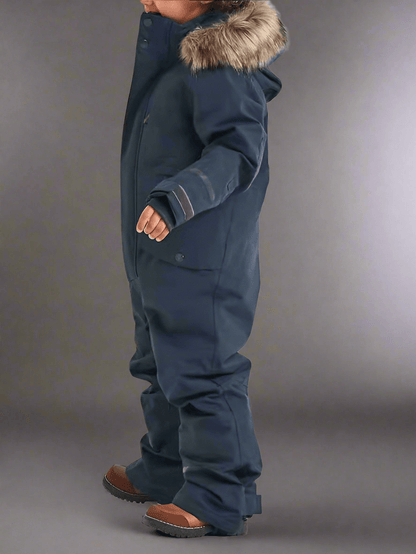 Windproof Waterproof Thickened Luminous Children's One - piece Ski Suit Boys' And Girls' Cotton - padded Clothes - Vital