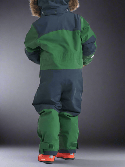 Windproof Waterproof Thickened Luminous Children's One - piece Ski Suit Boys' And Girls' Cotton - padded Clothes - Vital