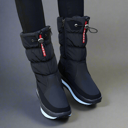 Winter New Plus Velvet Thick Cotton Shoes Thermal Middle Tube Waterproof Non - slip Boots - Vital