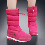Winter New Plus Velvet Thick Cotton Shoes Thermal Middle Tube Waterproof Non - slip Boots - Vital